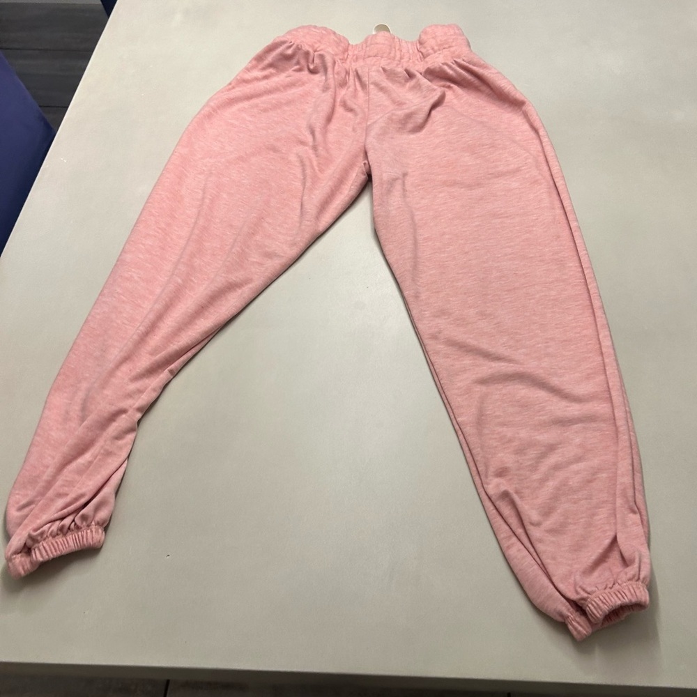 Onzie high rise pink joggers, size S/M - Picture 3 of 4